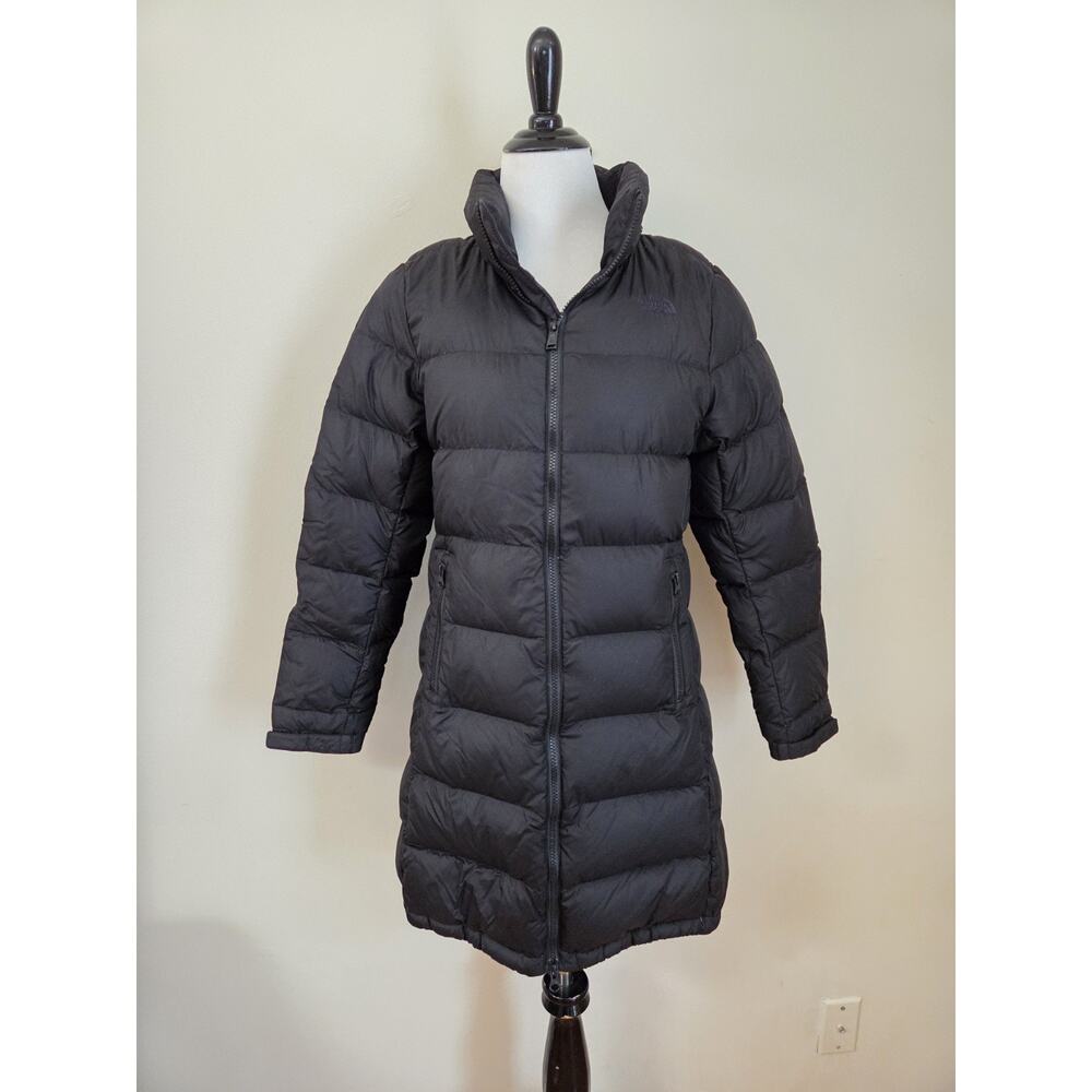 The North Face Women's Long Black Goose Down Puffer Jacket Coat Size‎ S